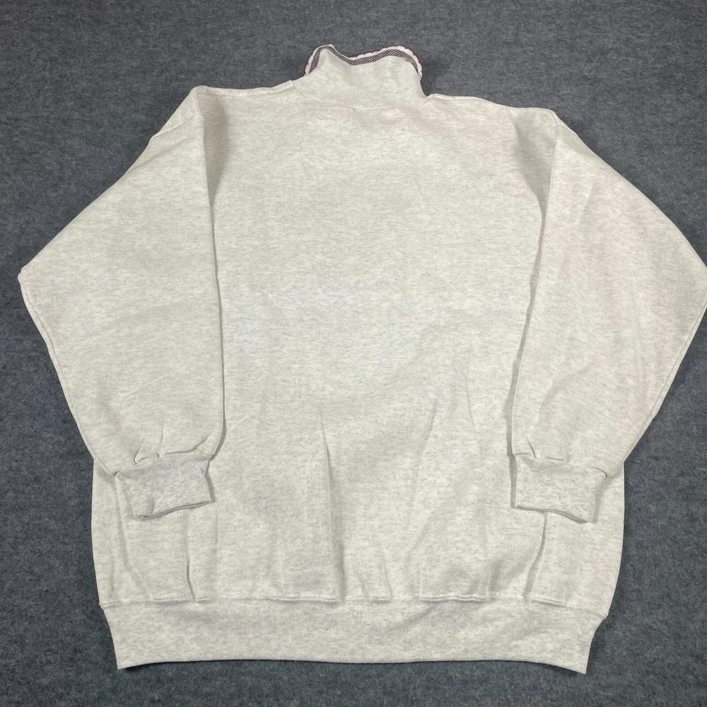 VTG Wons Wear Sweatshirt Womens Extra‎ Large Gray Collared Sisters Embroidered
